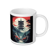 Stunning Japanese Pagoda Printed Coffee Mug product